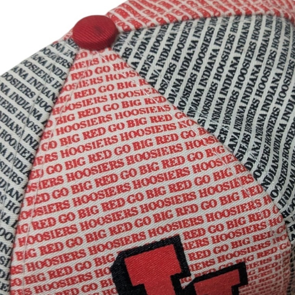 Vintage Indiana Hoosiers Hat Snapback Basketball Graphic Made in USA‎ Rare - Picture 6 of 6